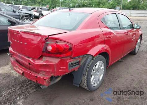 2013 Dodge Avenger Se from USA, damaged, VIN 1C3CDZAB5DN618014